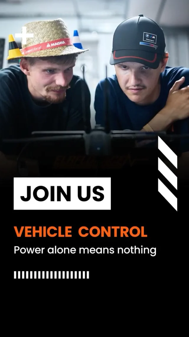 JOIN OUR VEHICLE CONTROL TEAM! 💻🏎️

Our car can accelerate from 0 to 120 km/h in 2.76💨. But this performance is only possible thanks to the control algorithms that manage all that instant torquey, full-electric power ⚡️. 
Wanna know more? Then join our Vehicle Control Team! 
You will focus on: 
 - advanced control algorithms development
 - simulation and validation
 - data visualisation

Here's what we are looking for: 
 - computer science student
 - knowledge of ROS2
 - knowledge of C/++
 - knowledge of MATLAB

Don’t meet all the criteria? No problem! Apply now at the link in bio and let’s meet 😉!

#elbflorace #formulastudent #engineering #automotiveengineering #2025 #2025season #passion #driverless #racecar #control #powerisnothingwithoutcontrol
