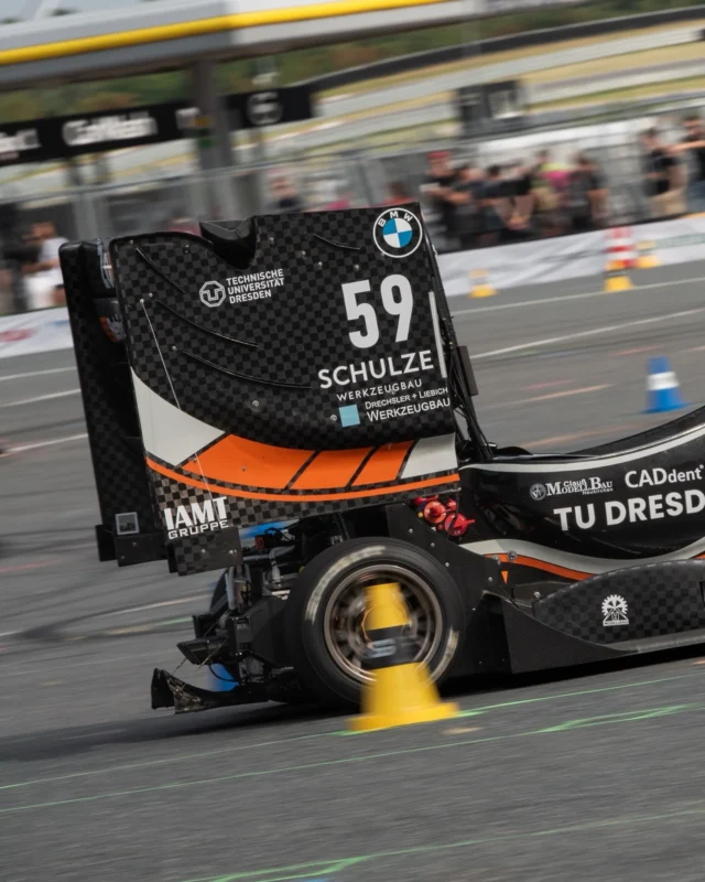 FORMULA STUDENT GERMANY 2025 🇩🇪 / DAY 4

Today marked the start of the Dynamics Disciplines at the Hockenheimring!
After completing the Scrutineering by passing the EBS test in the morning, we headed to the practice area to prepare the car for the upcoming challenges.
In the afternoon, we hit the track for the Driverless Skidpad. After an unsuccessful first run, we were able to make some adjustments and clocked a solid 5.18s in our second run. 💪

Also, we reached the Driverless Cup Engineering Design Finals, which took place this evening.

Finally, our Alumni car from 2018, LottE, is competing in the Historic Cup as we celebrate 20 years of FSG.  Starting today with the Skidpad, many great cars from the past will have the chance to race once again.

Tomorrow will feature a lot more track action as the EV Dynamics also kick off. Our schedule includes the EV-Skidpad,  DV & EV Acceleration as well as DV-Autocross.

We’re off to charge our own batteries. 🛌🔋🌙 See you tomorrow!

FORMULA STUDENT GERMANY 2025 🇩🇪 / TAG 4

Heute begannen endlich die Dynamics am Hockenheimring! Am Morgen konnten wir unser Scrutineering mit dem erfolgreichen EBS Test abschließen. Anschließend haben wir uns in der Practice Area auf den kommenden Wettbewerb vorbereitet.
Am Nachmittag stand das Driverless Skidpad an. Der erste Run lief leider sehr schlecht und wir mussten einige Anpassungen vornehmen, woraufhin im zweiten Run eine solide 5.18s auf der Ihr stand.

Zusätzlich haben wir die Driverless Cup Engineering Design Finals erreicht, die heute Abend stattfanden.

Unser Alumni Auto LottE ist diese Woche auch am Hockenheimring im Historic Cup anlässlich des 20. Jubiläums von FSG vertreten. Heute stand das Skidpad an, bei dem wir auch noch viele andere schöne Autos aus der Vergangenheit zu sehen bekommen haben.

Morgen wird es sehr viel Action auf der Strecke geben, denn die EV Dynamics stehen auf dem Plan. Konkret heißt das EV-Skidpad, DV & EV
sowie der DV Autocross.

Dafür füllen wir aber erstmal unsere Energiereserven im Camp auf. 🛌🔋🌙 Bis morgen!

#elbflorace #formulastudent #engineering #automotiveengineering #competition #2025season
#FSG25 #20yearsofFSG #unitedbypassion