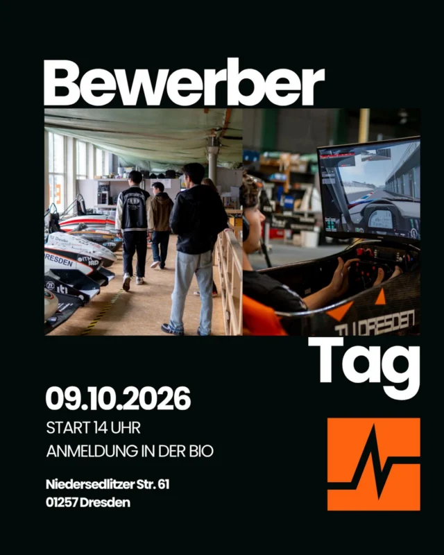 Besuche uns zu unserem ersten Bewerbertag direkt in unserer Halle! Lerne mehr über uns, unsere Autos und unsere Arbeit. Wir freuen uns auf Dich 🧡

#ELBFLORACE #FormulaStudent #Engineering